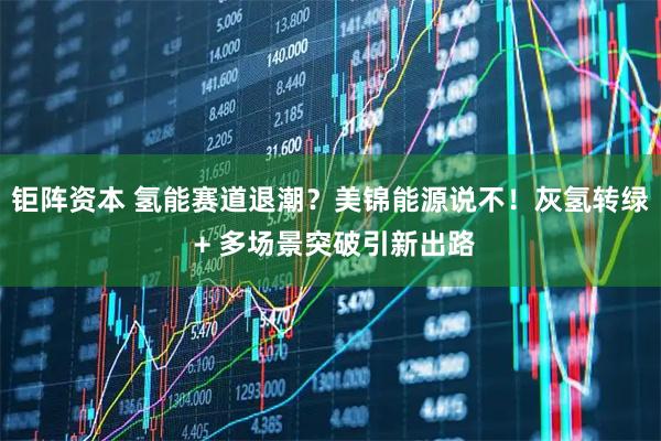 钜阵资本 氢能赛道退潮？美锦能源说不！灰氢转绿 + 多场景突破引新出路